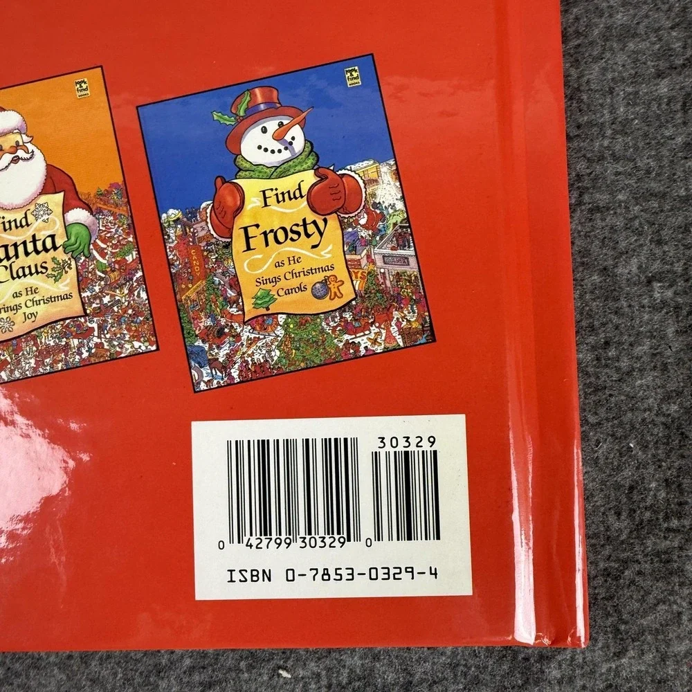 Find Scrooge In A Christmas Carol Bob Terrio Look & Find Red HC Kids USA 1993